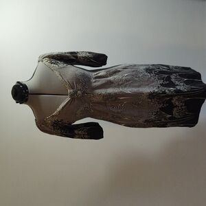 Aryeh Flowering Tree Patterned Babydoll Sweater Dress Sz S